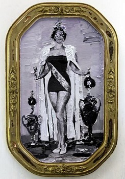 wac 17542 miriam stevenson miss universe 1954 2016 oil on superwood and frame 58 x
