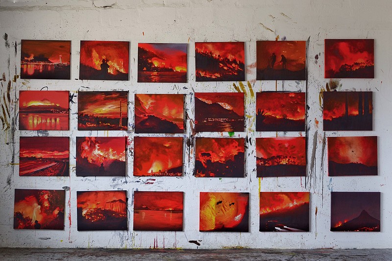 MATTHEW HINDLEY, WALL OF FIRE INSTALLATION
2015