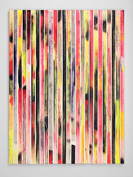 Di Nuovo Paesaggio (A Landscape, Again), 2016, acrylic on paper tape on canvas, 200x150cm