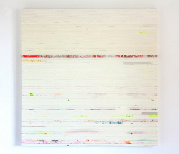 Nastri (Tapes) 2016, acrylic on paper tape on canvas, 120x120cm