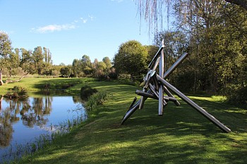 beth diane armstrong. division process f. 2016. stainless steel. 300 x 540 x 340cm