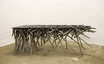 beth diane armstrong. reach. 2014. stainless steel. 140 x 55 x 45cm.
