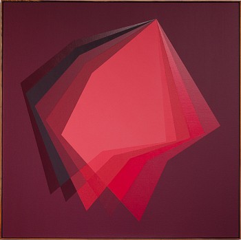 title a014 15 14 16 size 1.63m x 1.63m framed in kiaat medium spraypaint and acrylic on canvas