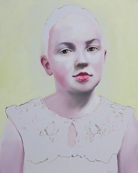 Girl with Red Lips, 2012, oil on canvas, 100 x 80cm.