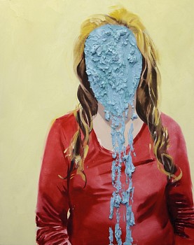 Water Fall Face (from the Becoming Child series) 2013, oil on canvas, 80 x 100cm