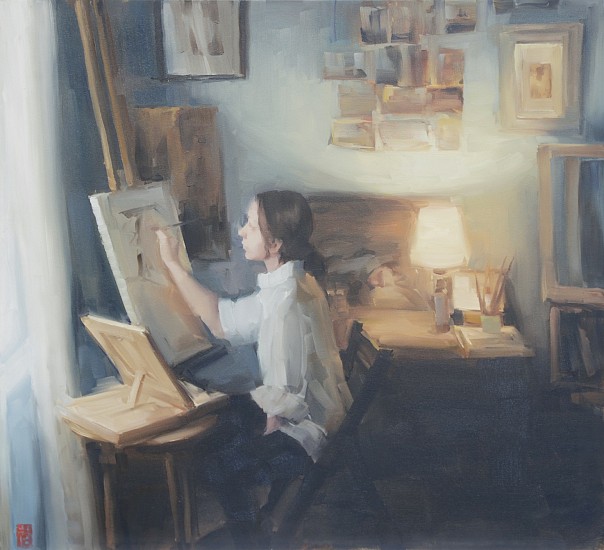 SASHA HARTSLIEF, A ROOM OF ONE'S OWN
2018, Oil on Canvas