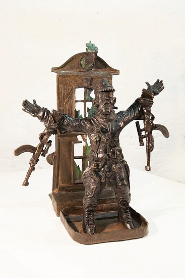 DAVID J. BROWN, SOLDIER AT THE OUTPOST 1
BRONZE ON STAINLESS STEEL BASE