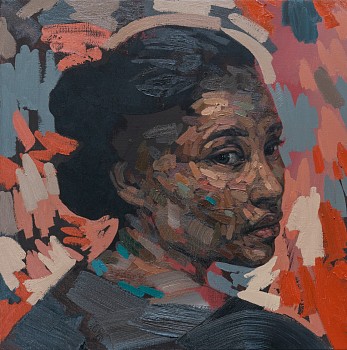 UNTITLED SURFACE 2020 Oil & Silkscreen on Linen 60x60cm