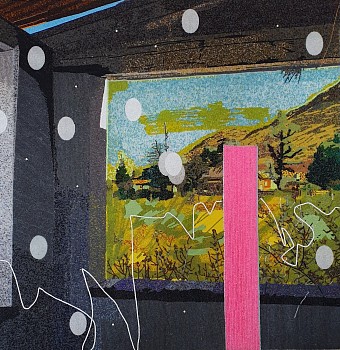 The Longing of a Station Master 100x100m glass seed beads on board