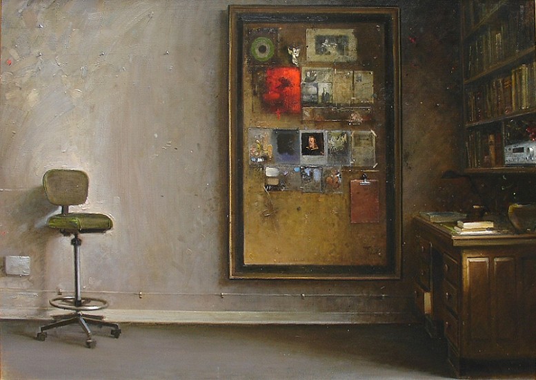 HAROLD VOIGT, THE STUDIO PINBOARD
Oil on Canvas
