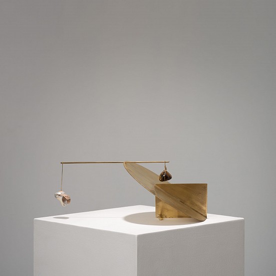 WATER DIXON, STASIS NO 9
2020, BRASS, SHELL AND STONE