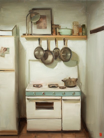 SASHA HARTSLIEF, KITCHEN IN COOL LIGHT
2020, Oil on Canvas