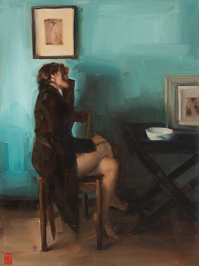 SASHA HARTSLIEF, BLACK AND BLUE
2020, Oil on Canvas