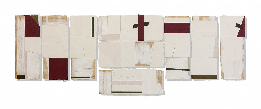 RICKY BURNETT, ARCHIPELAGO 3: THE FACADE
2020, INDIAN RAG PAPER, OIL AND PENCIL ON PLYWOOD