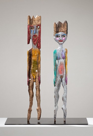 BEEZY BAILEY, KING AND QUEEN MAQUETTE
2021, HAND-PAINTED BRONZE