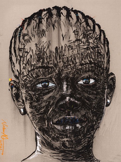NELSON MAKAMO, HUMAN GRACE 1
2021, Mixed Media on Canvas