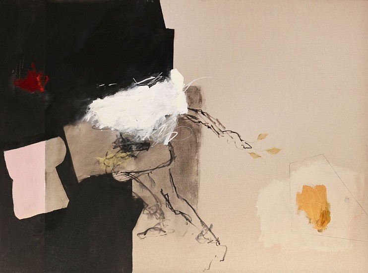 LORIENNE LOTZ, FLEEING ONE'S FATE
2021, OIL AND CHARCOAL ON LINEN