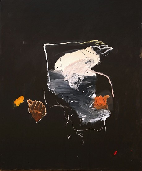 LORIENNE LOTZ, LOST FOR WORDS
2021, OIL AND CHARCOAL ON CANVAS