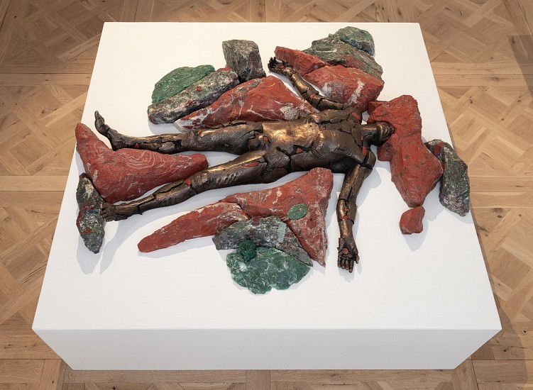 ANGUS TAYLOR, ABSORBED II
2021, BRONZE AND RED JASPER