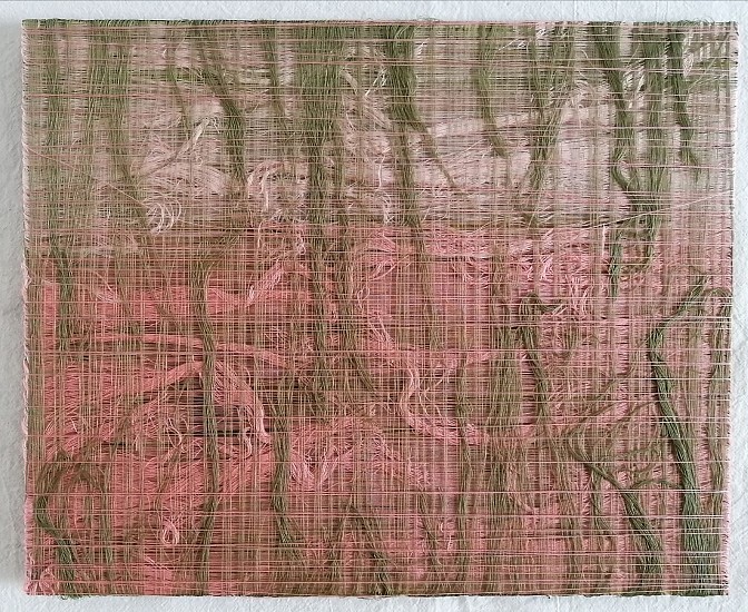 MARK RAUTENBACH, SALMONDRIEDSAGE
2021, POLYESTER SEWING THREAD, PAPER, ACRYLIC PAINT AND INKS, FOAMCORE