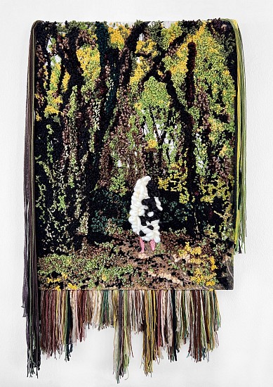 FRANLI MEINTJES, AMONG THE TREES I
2022, PRINT ON FABRIC AND WOOL