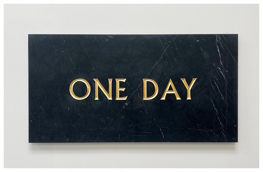 BRETT MURRAY, ONE DAY
2022, MARBLE AND GOLD LEAF
