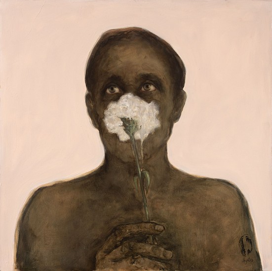 SHANY VAN DEN BERG, THIS IS NOT A MASK
2021, Oil on Board