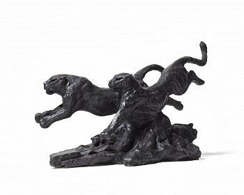 S457 Running Leopard Pair I Maquette 01