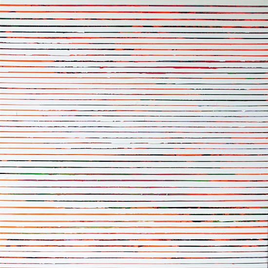 PAOLO BINI, BIANCO LUCE / WHITE LIGHT
2022, ACRYLIC AND PIGMENTS ON PAPER TAPE ON CANVAS