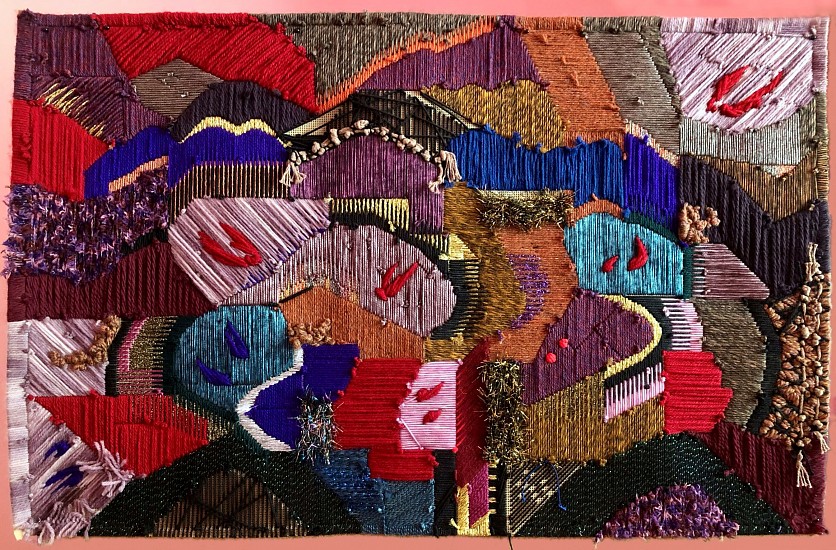 LIZEL STRYDOM, PARADISE WHISPERS II
2022, TAPESTRY CANVAS, WOOL AND THREAD