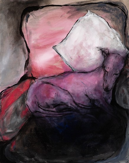 NICOLA BAILEY, DREAMING IN PINK
2023, ACRYLIC, OIL AND CHARCOAL ON CANVAS