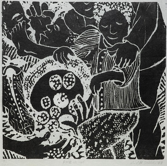 MMAKGABO HELEN SEBIDI, LOVE ME NOT
1981, LINOCUT ON PAPER