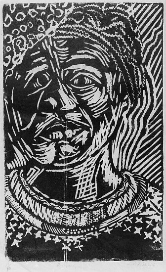 MMAKGABO HELEN SEBIDI, PORTRAIT
LINOCUT ON PAPER