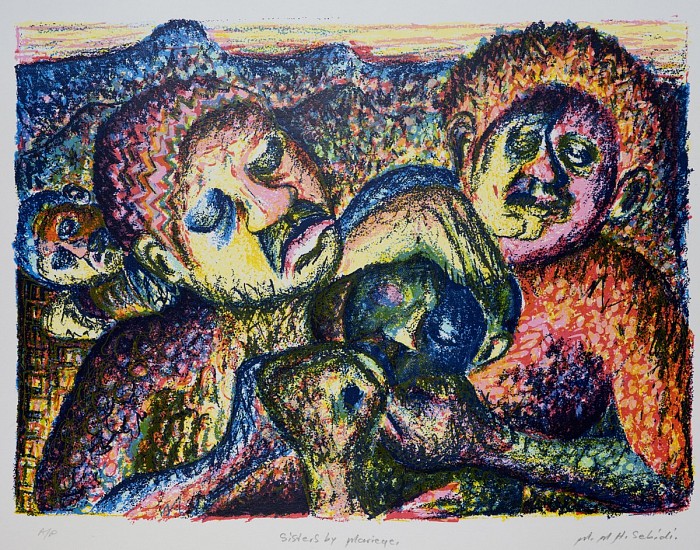 MMAKGABO HELEN SEBIDI, SISTERS BY MARRIAGE
1991, SILKSCREEN ON PAPER