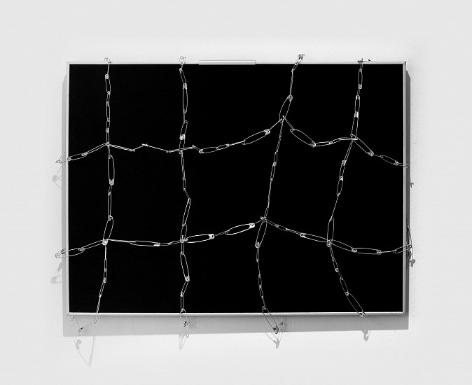 MATTHEW MICHAEL, SAFETY NET (V)
2024, PINBOARD AND SAFETY PINS