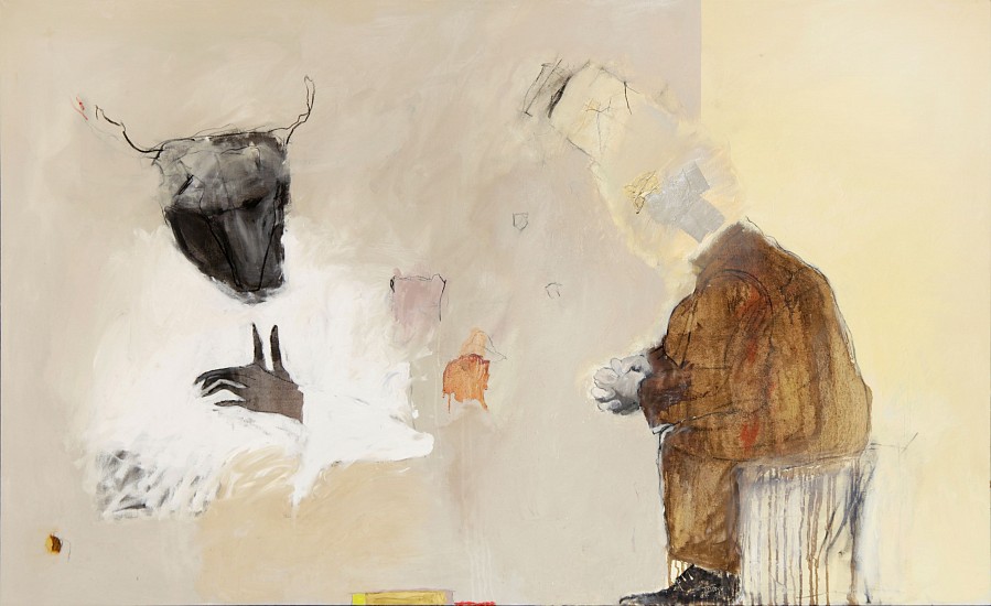 LORIENNE LOTZ, TWIDDLING THUMBS
2024, OIL AND CHARCOAL ON CANVAS