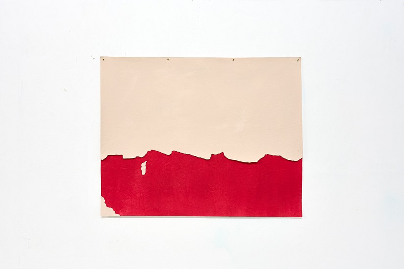 GUY SIMPSON, FLAKE
2024, ACRYLIC AND WALL PAINT ON LAYERED CANVAS