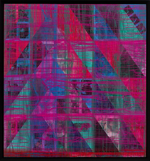 MARK RAUTENBACH, MAGIC MOUNTAIN (KISSING THE PINK SERIES / SHOT SERIES)
2024, Mixed Media