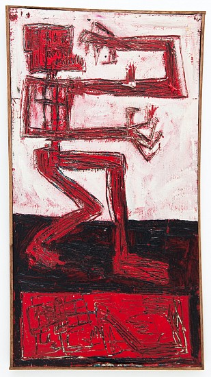 BOYTCHIE, STUDY (STANDING ON BIZNIZ)
2024, OIL, ENAMEL & BITUMEN ON CANVAS