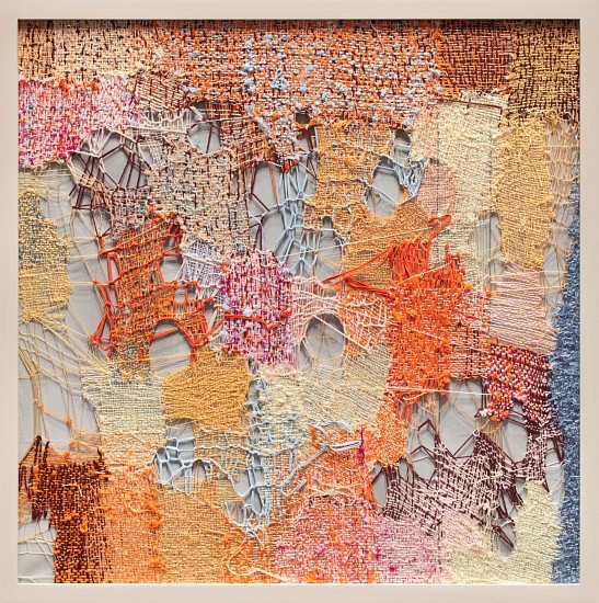 NOMTHUNZI MASHALABA, DESPONDENCY, THERE IS NO CONFUSION
2024, MIXED FIBRE AND ACRYLIC ON STRETCHED INTERFACE FABRIC