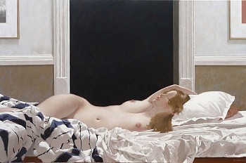 interior with sleeping nude ii
