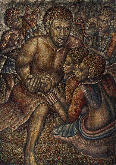 MMAKGABO MAPULA HELEN SEBIDI, THE FIRST WIFE HAS CHOSEN A BRIDE SISTER
2014 - 2016, Oil on Canvas