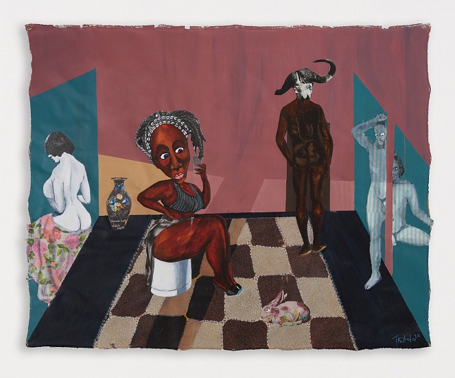 TERESA KUTALA FIRMINO, PLAYING HOUSE IV
2025, Mixed Media on Canvas