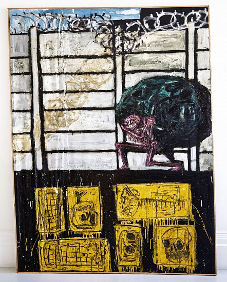 BOYTCHIE, STOLEN GOODS
2025, OIL, ENAMEL AND BITUMEN ON CANVAS