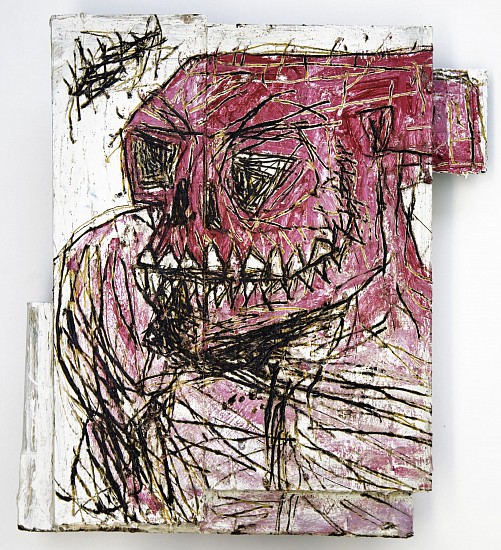 BOYTCHIE, UNTITLED
2025, OIL, ENAMEL AND BITUMEN ON WOOD