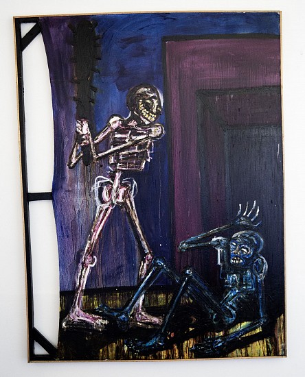 BOYTCHIE, CLUBBING 1
2025, OIL, ENAMEL AND BITUMEN ON CANVAS