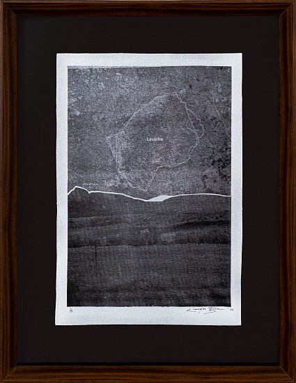 KHANYISA BRANCON, LESOTHO THE JOURNEY
2025, LITHOGRAPHY ON SATIN