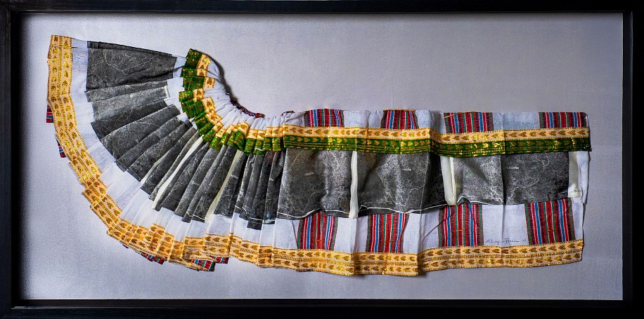 KHANYISA BRANCON, ON MEETING AND MIGRATION: HOMAGE TO LESOTHO
2025, LITHOGRAPHY ON COTTON TEXTILE SCULPTURE