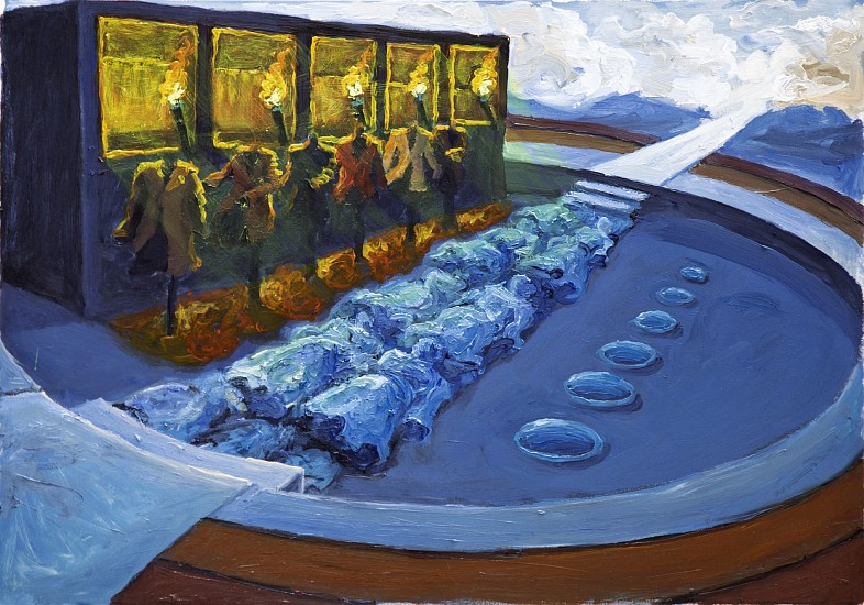 NDIKHUMBULE NGQINAMBI, VOICES OF THE DEAD
2025, OIL ON PAPER