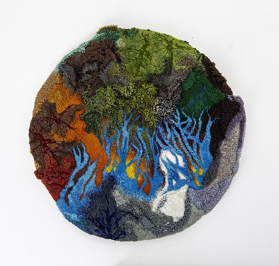 KATE CARLYLE, SUNDARBANS MANGROVES
2024 - 2025, GLASS BEADS ON CANVAS
